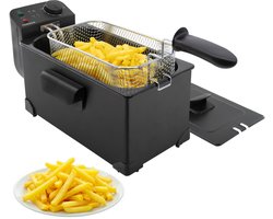 Tomado TDF3001B - Frituurpan - 3 liter inhoud - 2200 Watt - Koude zone friteuse - Zwart