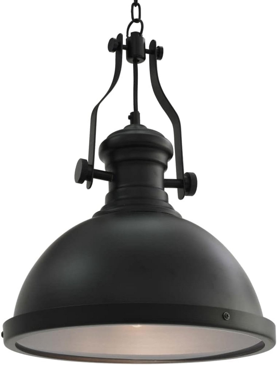 Ronde Zwarte Plafondlamp Industrieel E27 Fitting