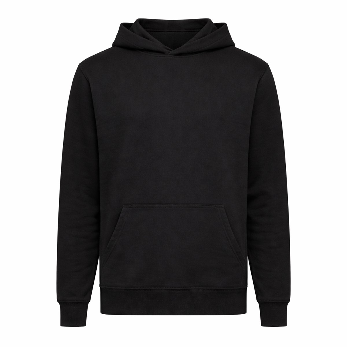 Hoodie Recyled Katoen - Maat S - Black - 100% katoen - 280 grams