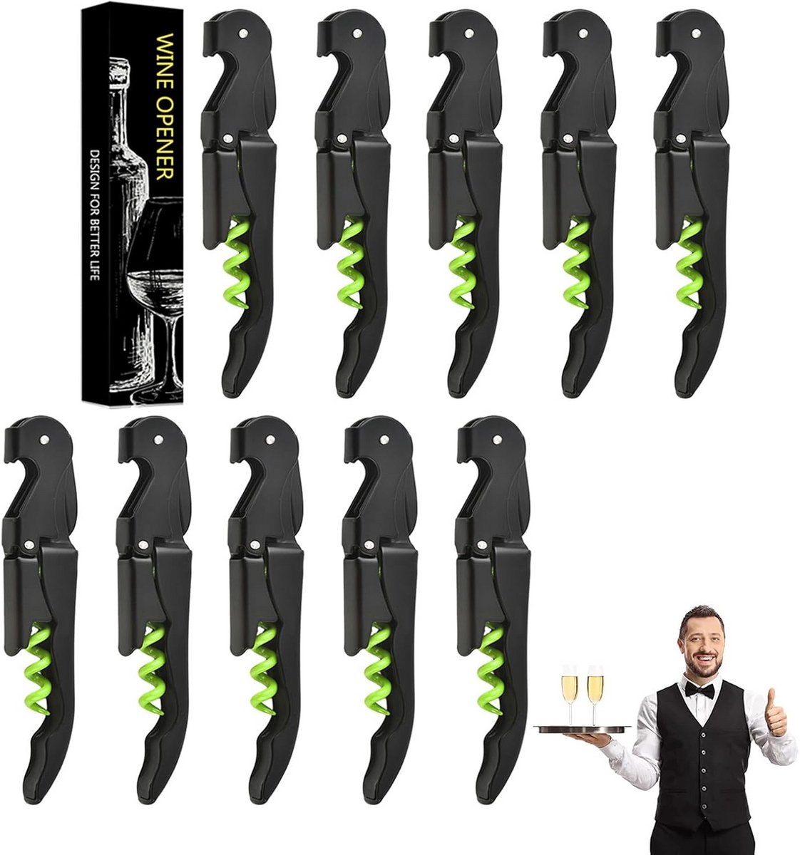 Professionele Kurkentrekker Flesopener voor Wijn en Bier
