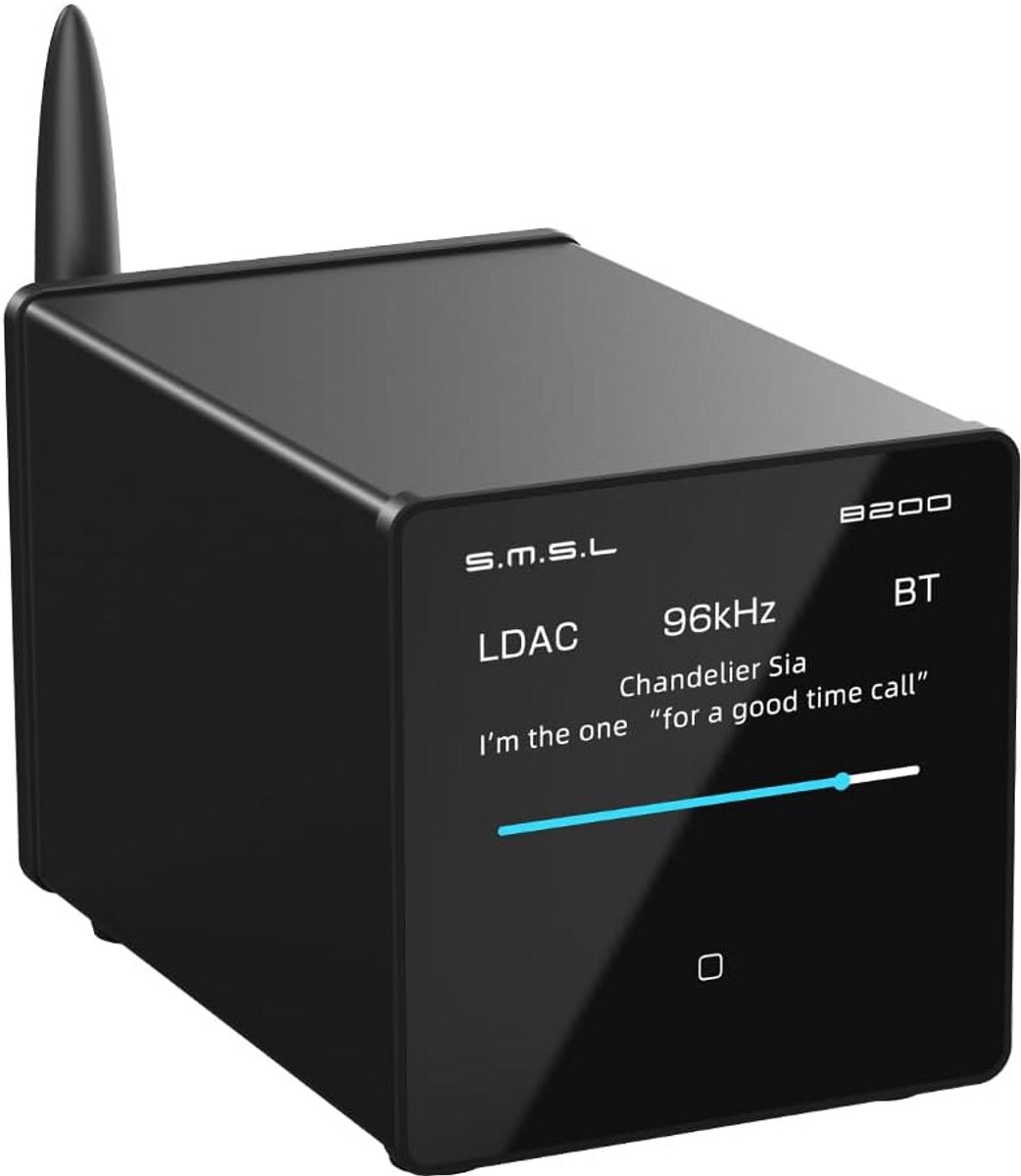 Bluetooth 5.1 DAC-Ontvanger met Voorversterker en Hoge Kwaliteit Audio-Uitgangen