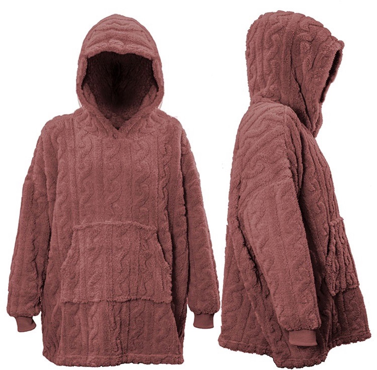 Hoodie Teddy - Marsala - Bruin - 70x50x87 cm