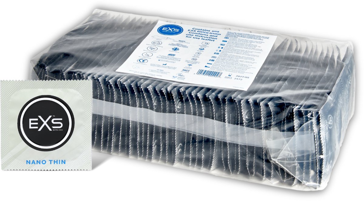 Exs Nano Thin Condooms – Dunste condoom die bestaan – 100 stuks
