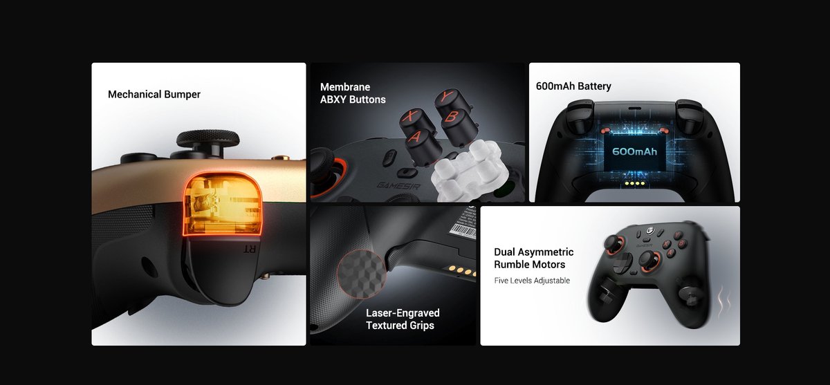 GameSir Nova 2 Lite - Draadloze Controller - Champion Edition thumbnail 2