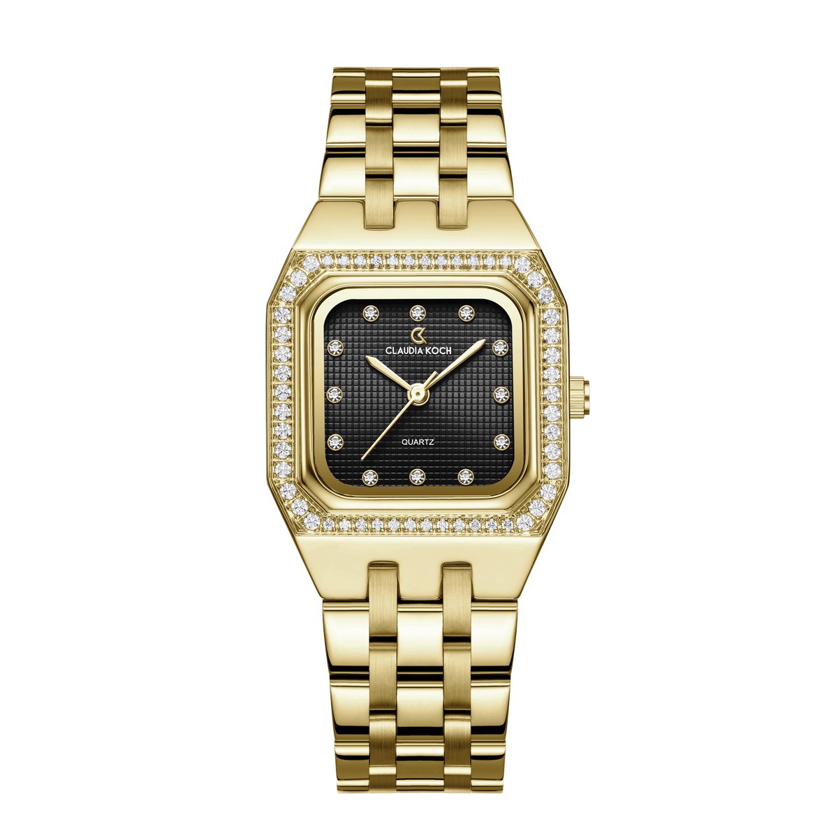 CK Bella - Gold with Black Square Dial - ClaudiaKoch Watches CK 4059