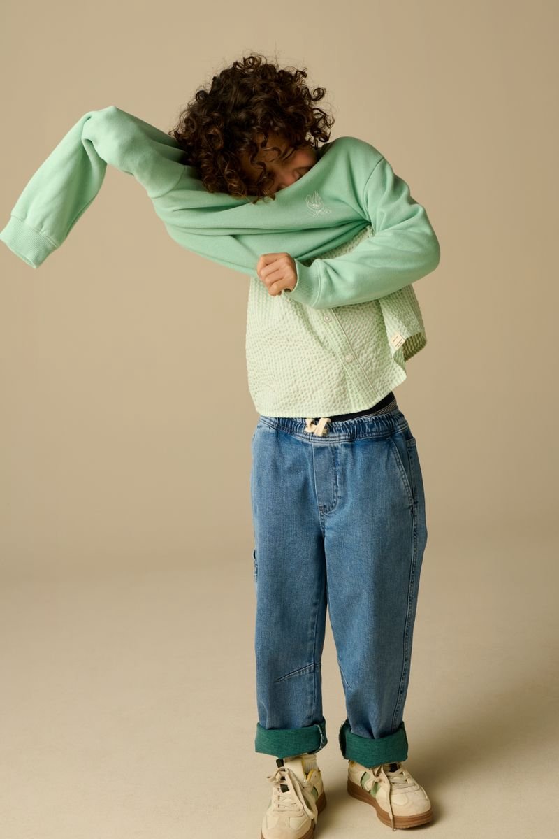 Sissy-Boy - Blauwe denim pull on broek