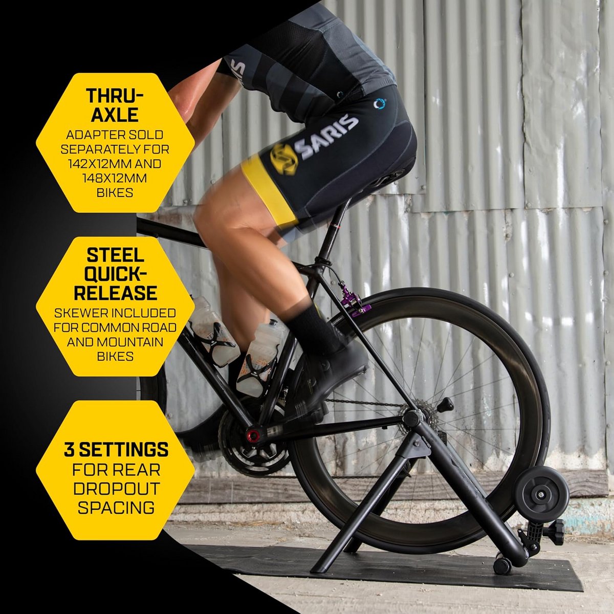 Indoor Fietstrainer voor Racefiets en Mountainbike - Stille Thuis trainen
