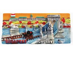 3D Koelkastmagneet Boedapest Hongarije Souvenir Reiscadeau