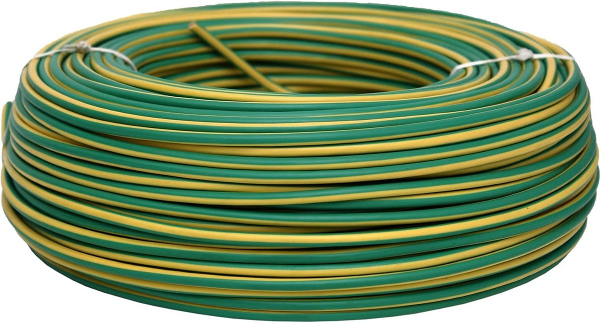 100 Meter Elektrische Installatiedraad H07V-K 6mm² Enkel Ader Grijs