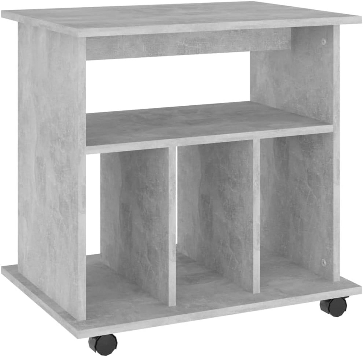 Mobiele Rolkast met Lades voor Kantoor of Thuis - 60x45x60 cm