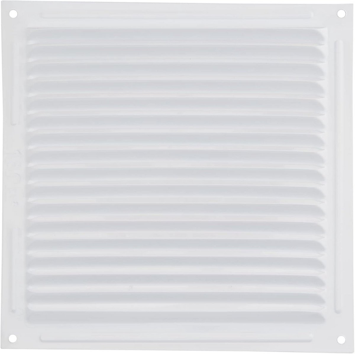 Grote Vierkante Ventilatieopening Glanzend Wit 20 x 20 cm