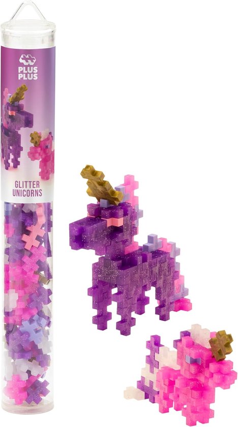 Plus-Plus 4373 bouwset in het thema Glitter eenhoorns