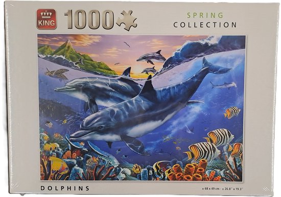 KING Puzzel Dolphins 1000 stukjes