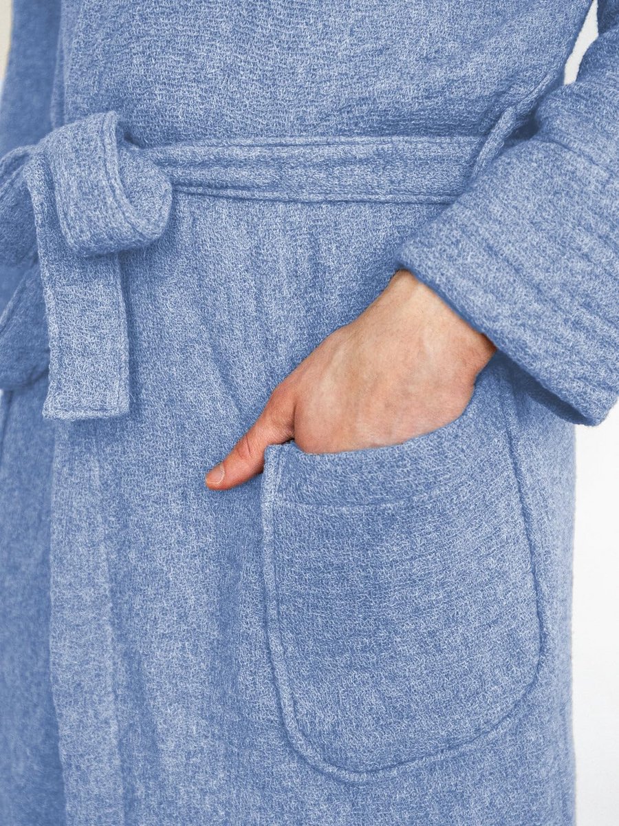 Comfortabele Unisex Badjas met Capuchon en Zakken van Zacht Katoen