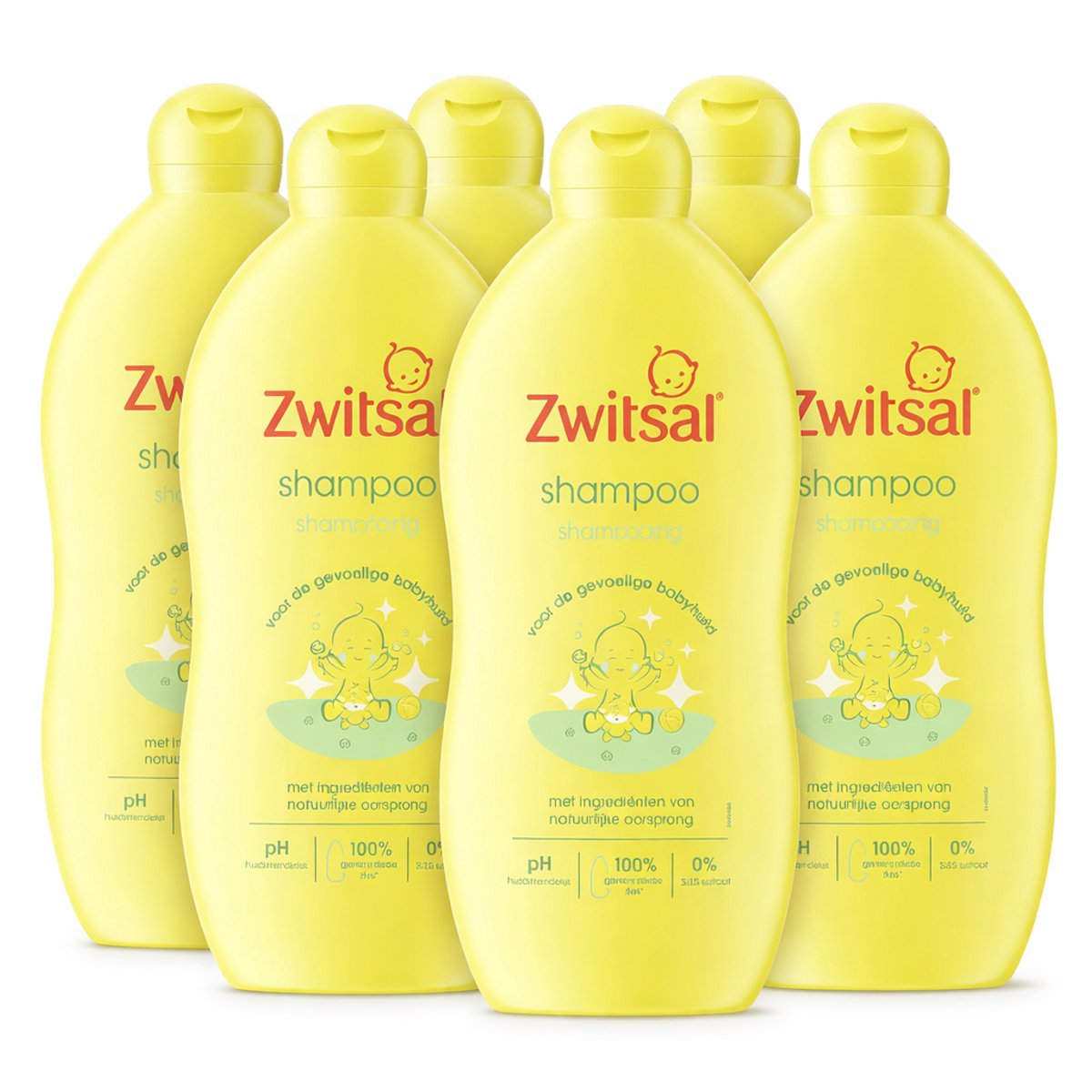 Zwitsal Baby Shampoo 400 ml – Set van 6 – Zachte Verzorging – Voordeelpak