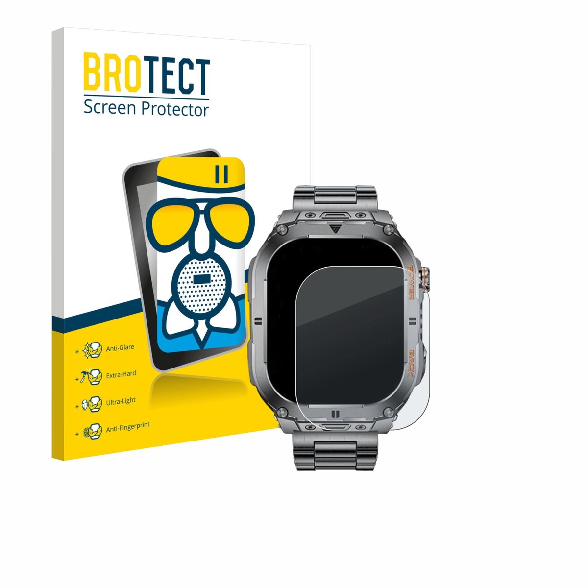 BROTECT - Screenprotector voor SUNKTA EF9-A 2.13" - Folie Beschermfolie Beschermglas matte
