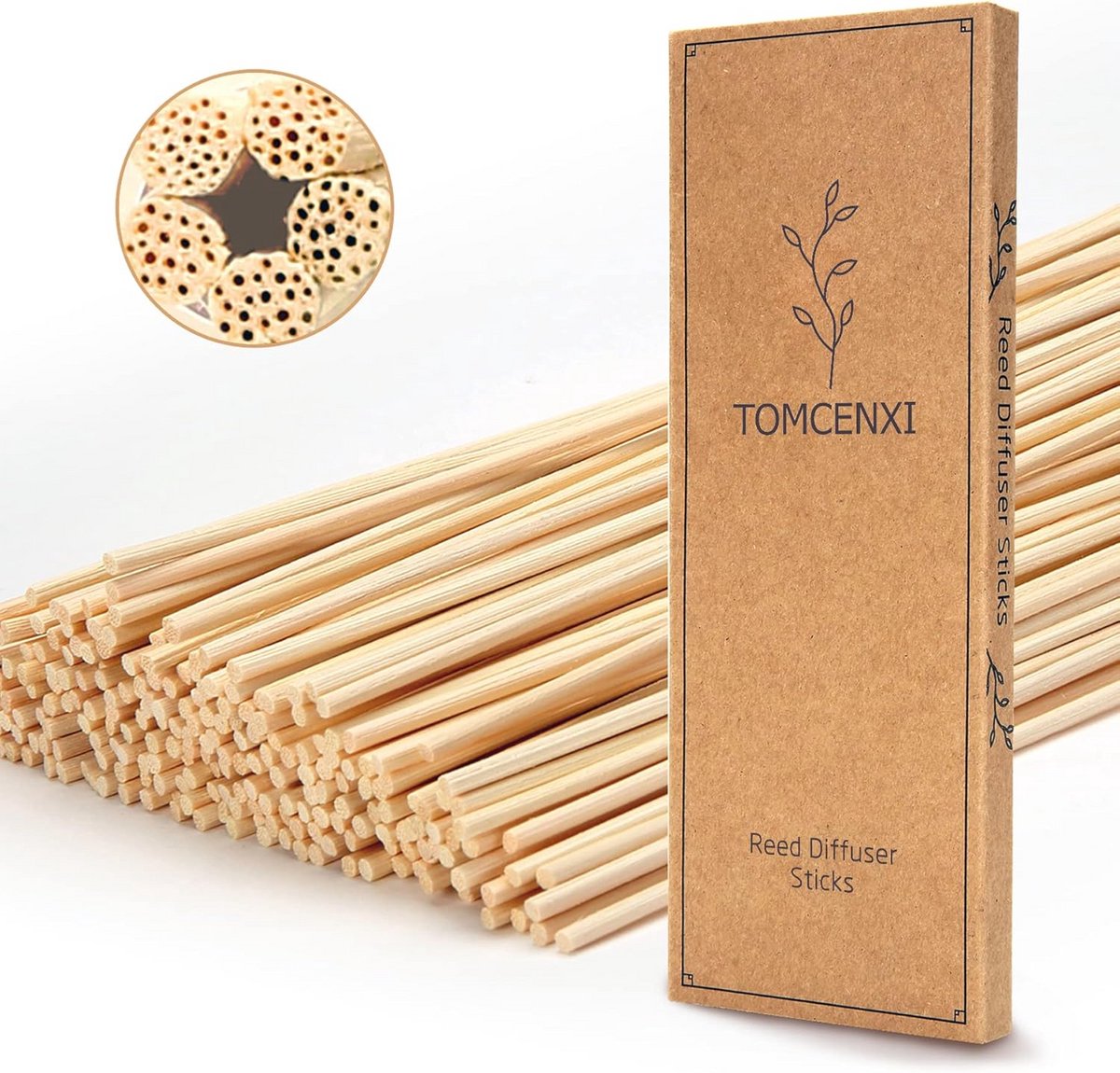 120 Stuks Rietstokjes Diffuser Sticks Natuurlijke Rieten Stokken voor Essentiële Oliën 25 