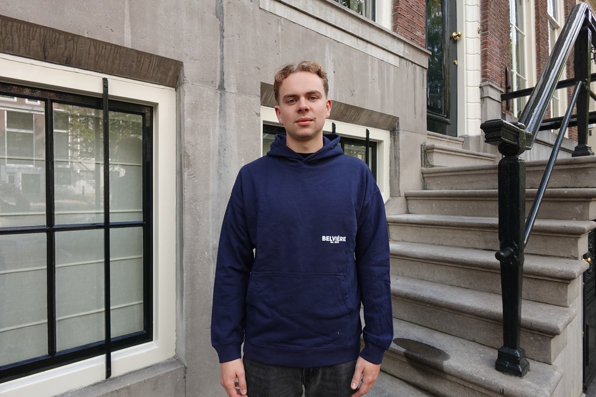 Donkerblauwe Hoodie Regular Fit - Maat M