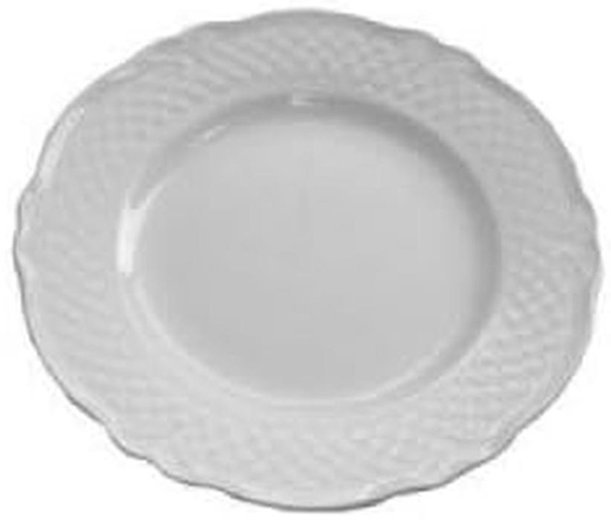 Saturnia 6-delige dessert set - 17 cm - wit