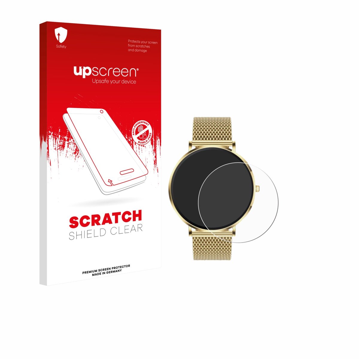 upscreen - Screenprotector voor Mivora Eleganza PRO 1.32" - Folie Beschermfolie transparant