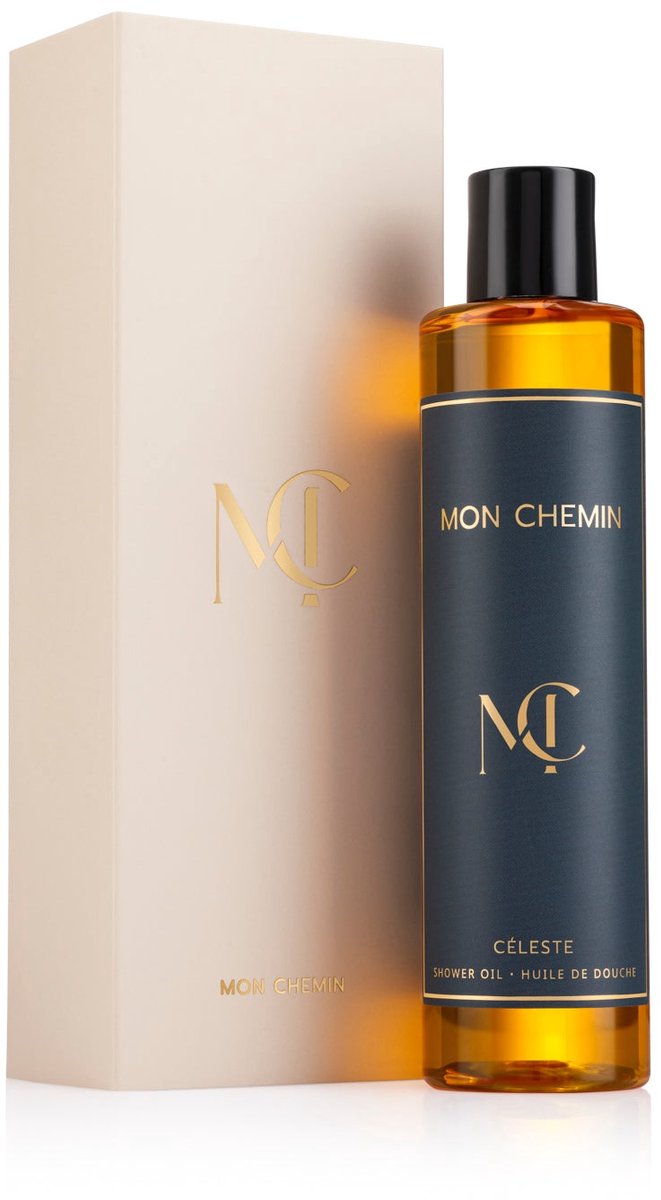 Mon Chemin® Verzorgende Doucheolie | Céleste | Fris & Kruidig | Met 7 kostbare oliën
