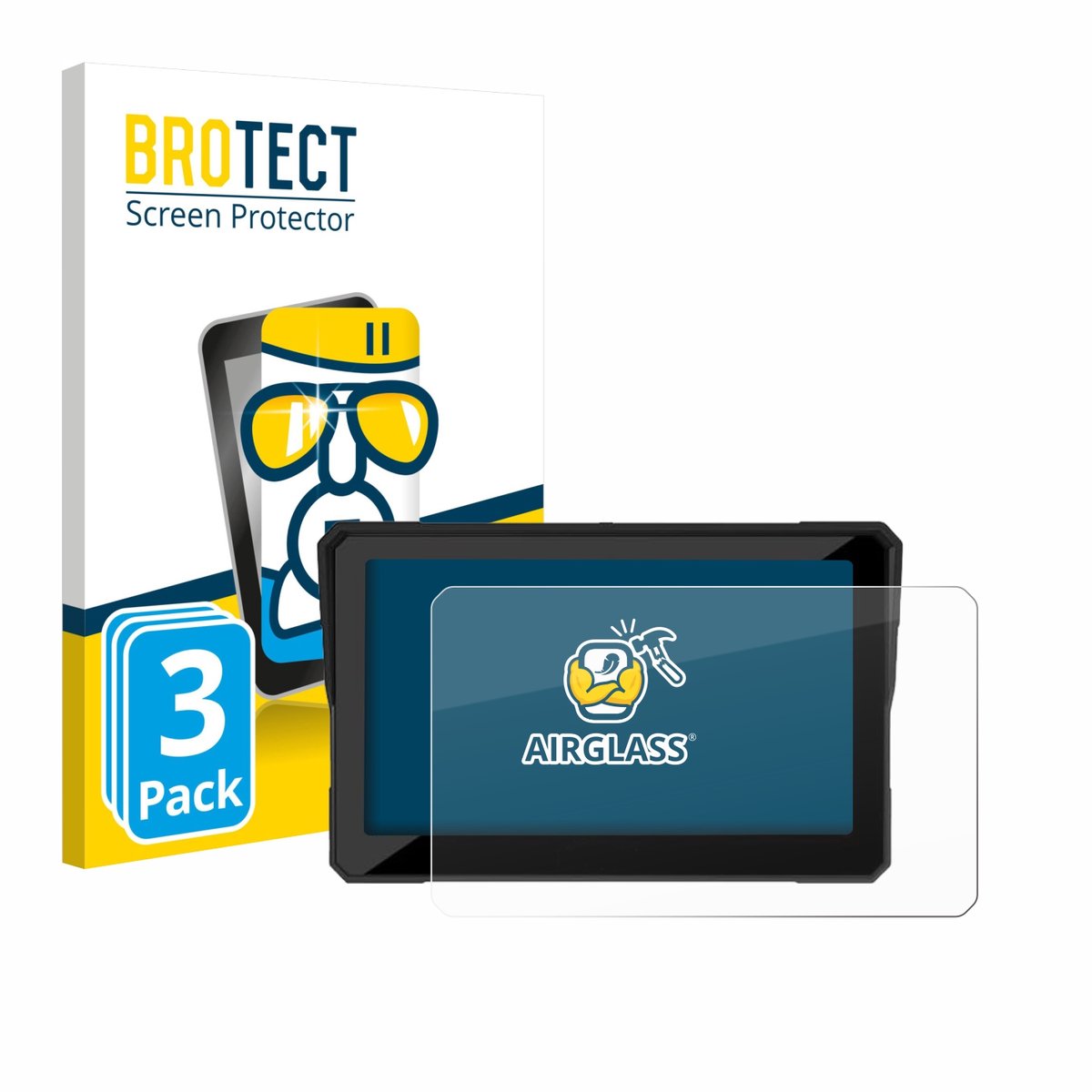Screenprotector 3 Stuks voor Carpuride W702S Pro 7" Beschermglas transparant