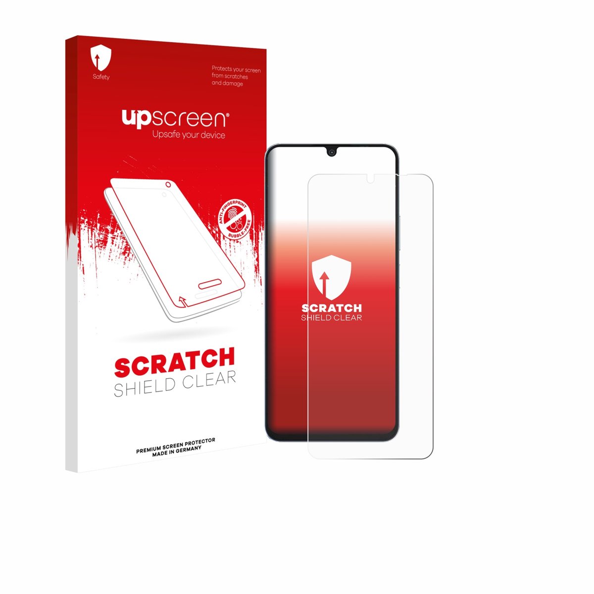 upscreen - Screenprotector voor Blackview Shark 6 5G - Folie Beschermfolie transparant