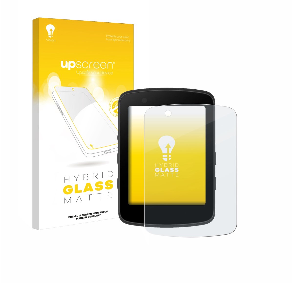 upscreen - Screenprotector voor Bryton Rider 550 - Folie Beschermfolie Beschermglas matte