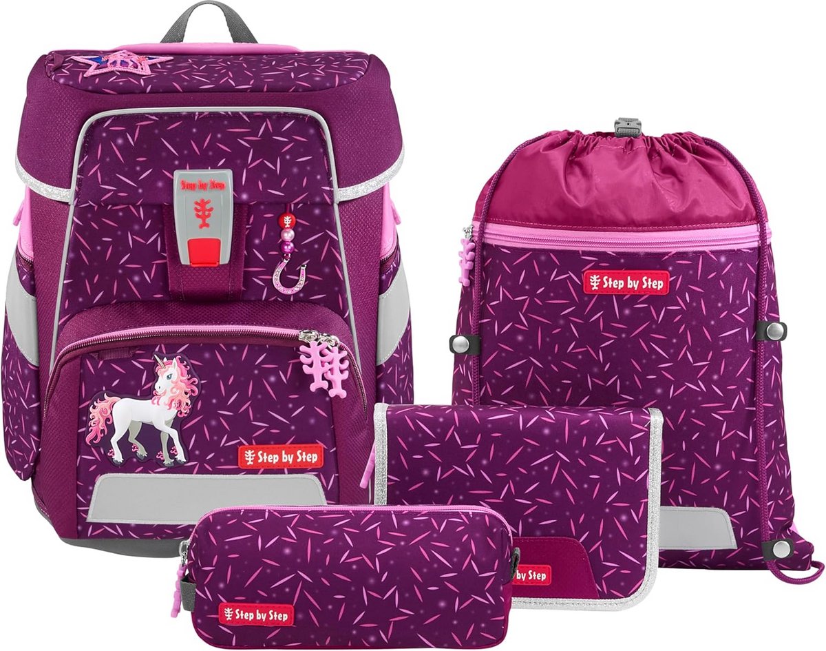 Complete 5-delige Schooltas Set voor Jongens en Meisjes met Unicorn Thema