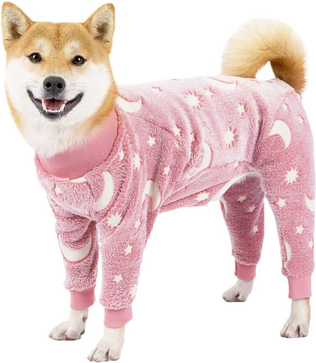 Warme Fleece Pyjama voor Middelgrote tot Grote Honden