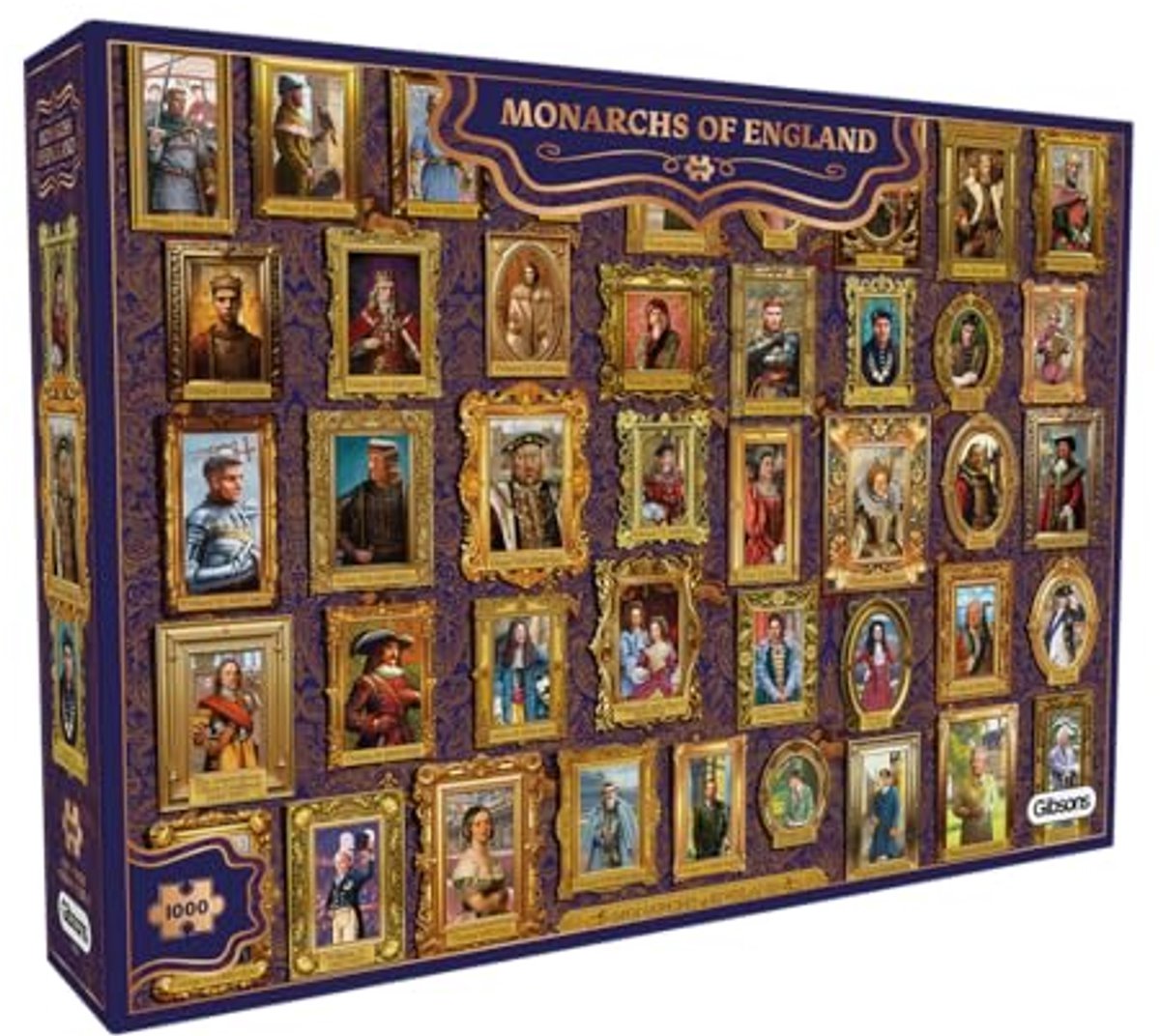 Gibsons - Monarchs of England (door Mat Edwards) - 1000 stukjes 68×49cm (b×h) - Legpuzzel voor volwassenen