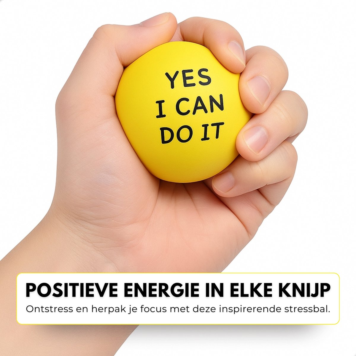 Boncy® Motiverende Stressballen - Stressbal Fidget Toys - Uitdeelcadeautjes Volwassenen Kinderen & Peuters - Handtrainer Grip Trainer Stress Bal - Figet Knijpbal voor hand - Traktatie Speelgoed Stresbal - Uitdeel Cadeautjes Kind - Handknijper Ball — afbeelding 2