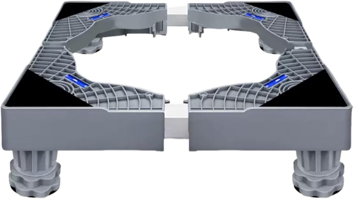 Wasmachine Verhoger - Wasmachine Opbouwmeubel - Wasmachine Sokkel - Anti Slip & Verstelbaar - Ook voor Droger, Koelkast en Vriezer - 150 Kg Draagkracht - Verstelbare Breedte Hoogte (40-60 cm, 10-12 cm) - van Imperatoris