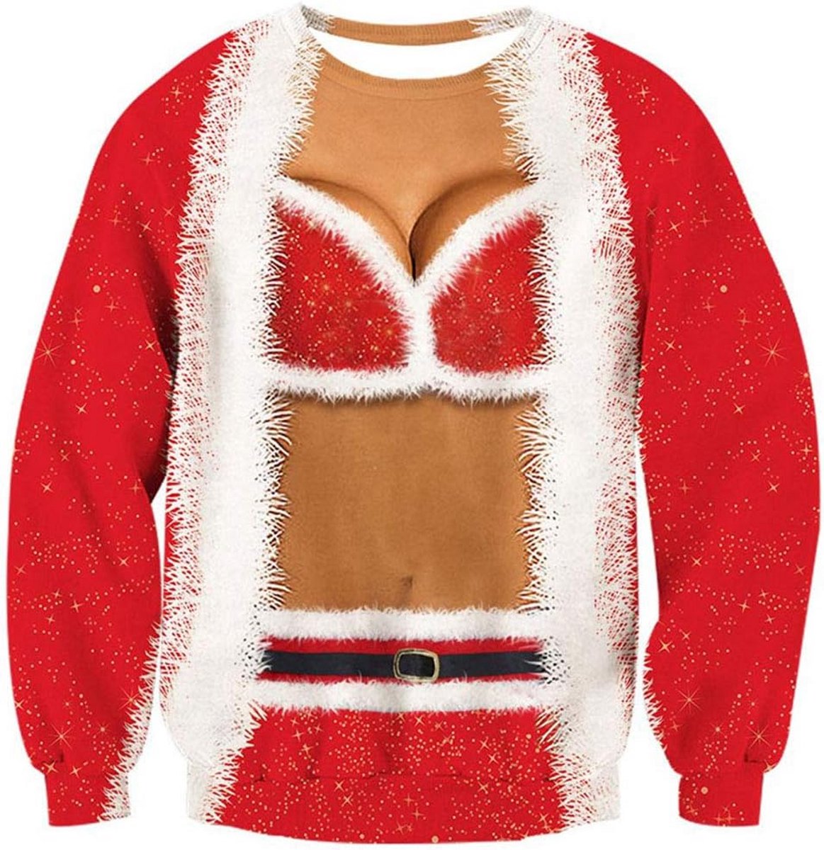 Unieke 3D Kersttrui Unisex - Grappige Elf Kat Dinosaurus Print - Lange Mouwen Sweatshirt voor Kerstfeesten