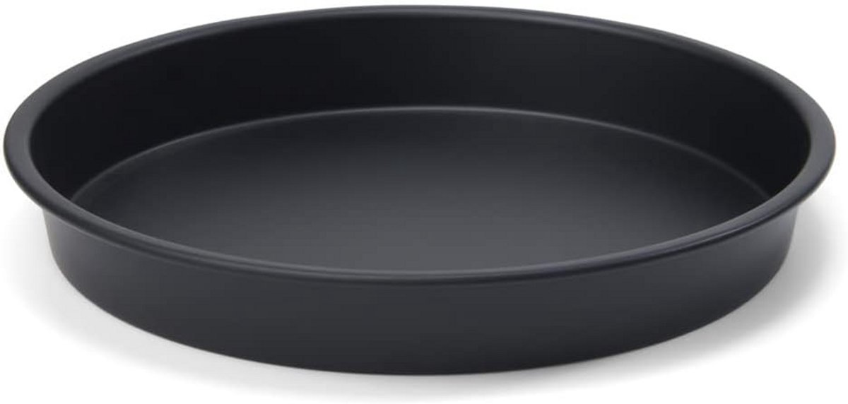 Pizzaplaat 20 cm voor Airfryer - Gecoat Staal - Zwart - Voor Pizza, Quiche en Taart