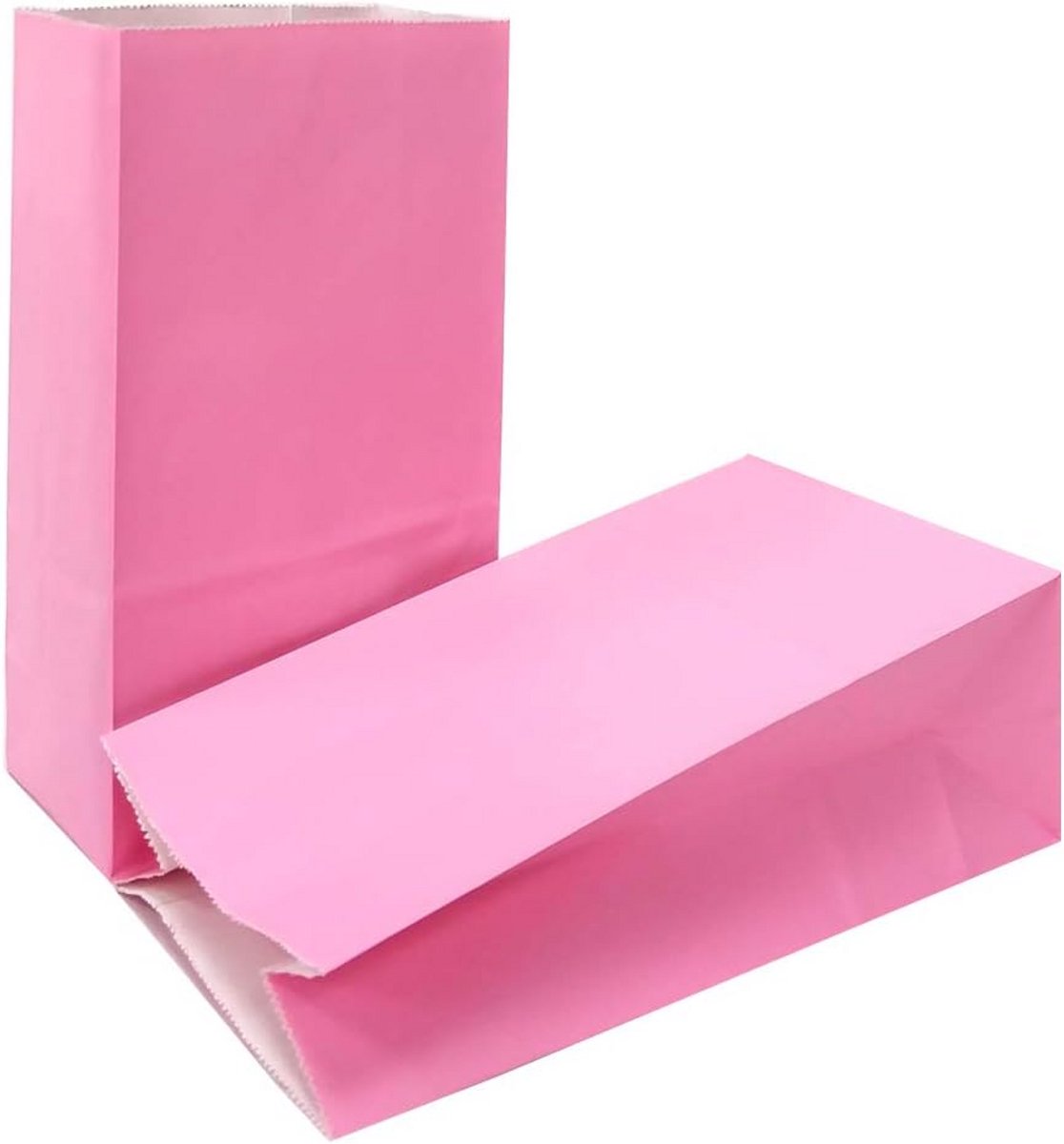100 Roze Papieren Zakjes voor Feestjes en Cadeautjes