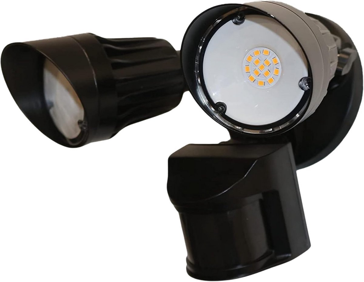 Krachtige LED Buitenlamp 1900 Lumen met Bewegingsmelder - 20W Warm Wit Licht - IP65 Waterdicht