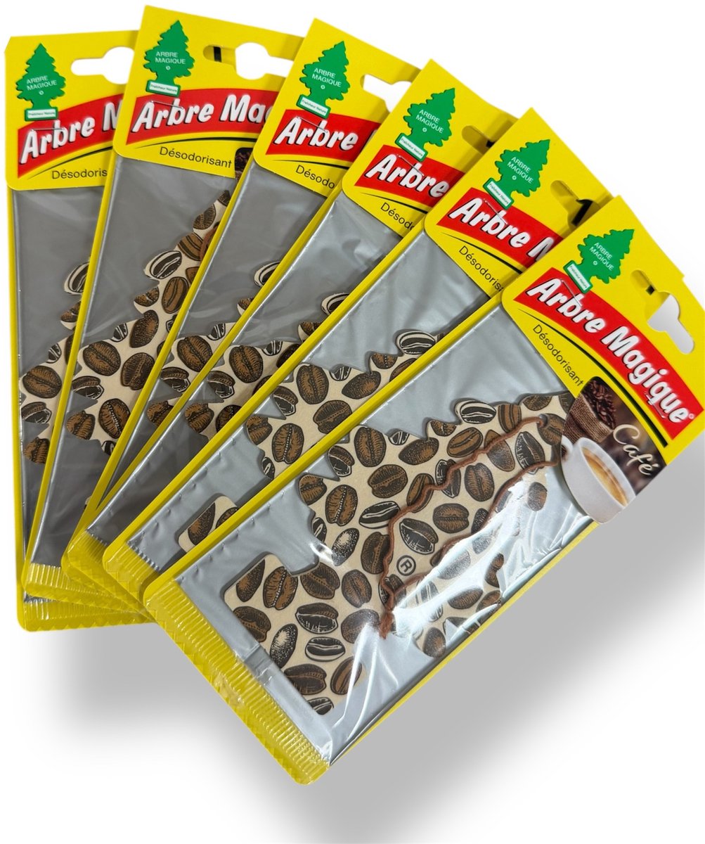 Arbre Magique - Luchtverfrisser Coffee - 6 pack