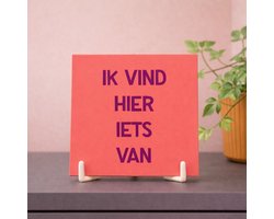 Omslag van HomeBound by KY | Tegeltje Ik Vind Hier Iets Van | tegeltje | 10,5x10,5x0,5cm