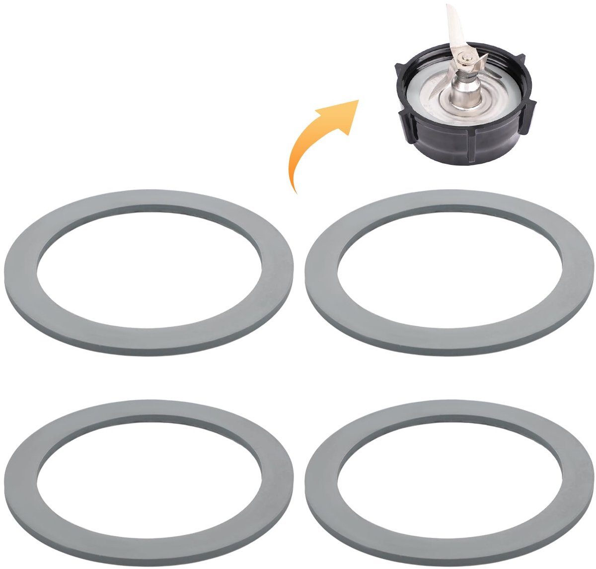 Blender Onderdelen - O-ring Rubber Seals - 4 Stuks Gasket Vervanging