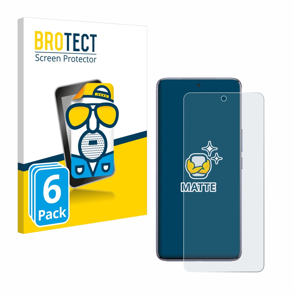 BROTECT - Screenprotector voor Vivo T4 - Folie Beschermfolie matte 6 Stuks