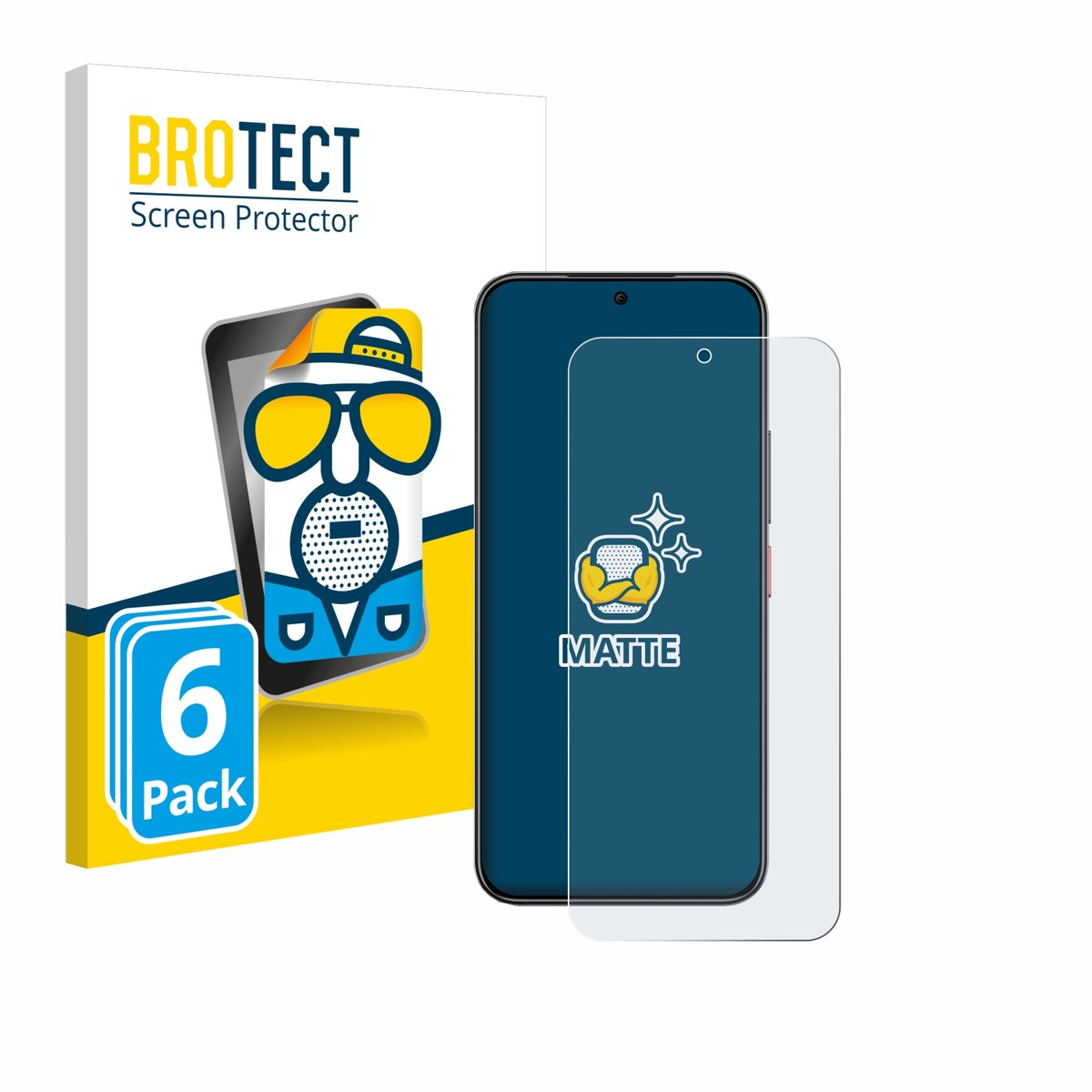 BROTECT - Screenprotector voor Nubia Air - Folie Beschermfolie matte 6 Stuks