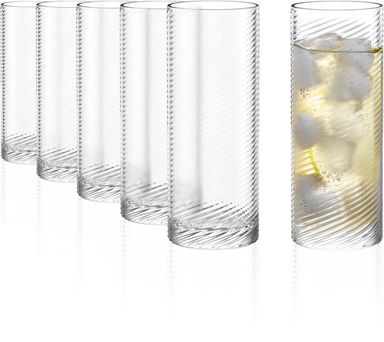 Stölzle Lausitz Berlin Highballglazen Set van 6 – 523 ml – Luxe Longdrinkglazen – Loodvrij Kristalglas – Vaatwasmachinebestendig