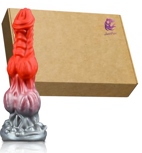 JustFun Fantasy Dildo - 25 CM - Met Zuignap - Sex Toys voor Mannen &  Vrouwen - Monster