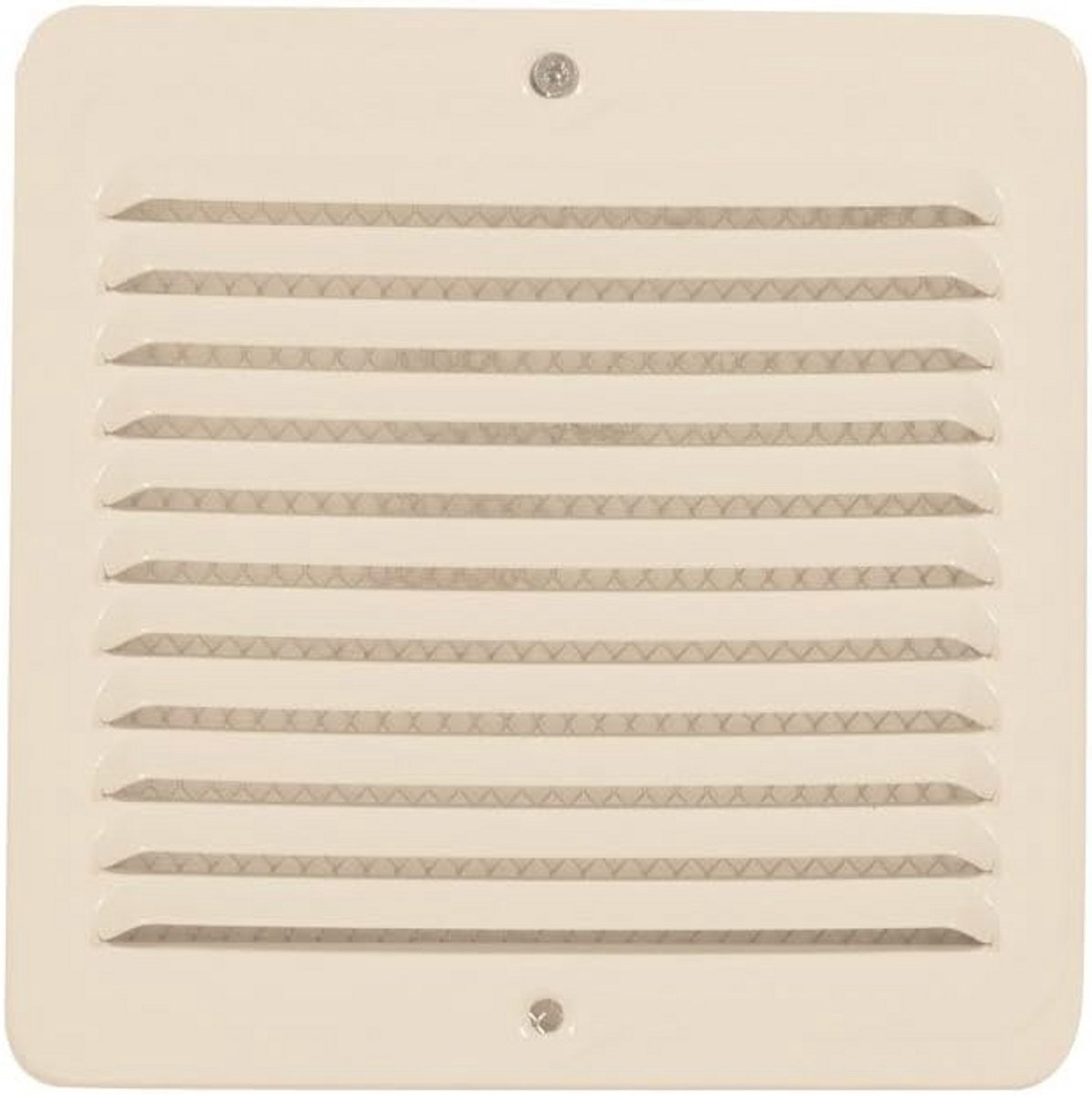 Metalen Ventilatie Rooster mm 150 x 150 Wit met Insectennet
