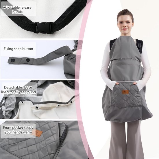 Universele Winterhoes voor Babydraagzak - Warm en Waterdicht Draagcomfort van Universele — afbeelding 2