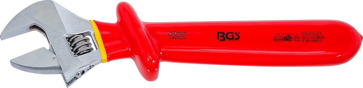 Verstelbare VDE Lichten Moersleutel 38 mm Isolerend Gereedschap
