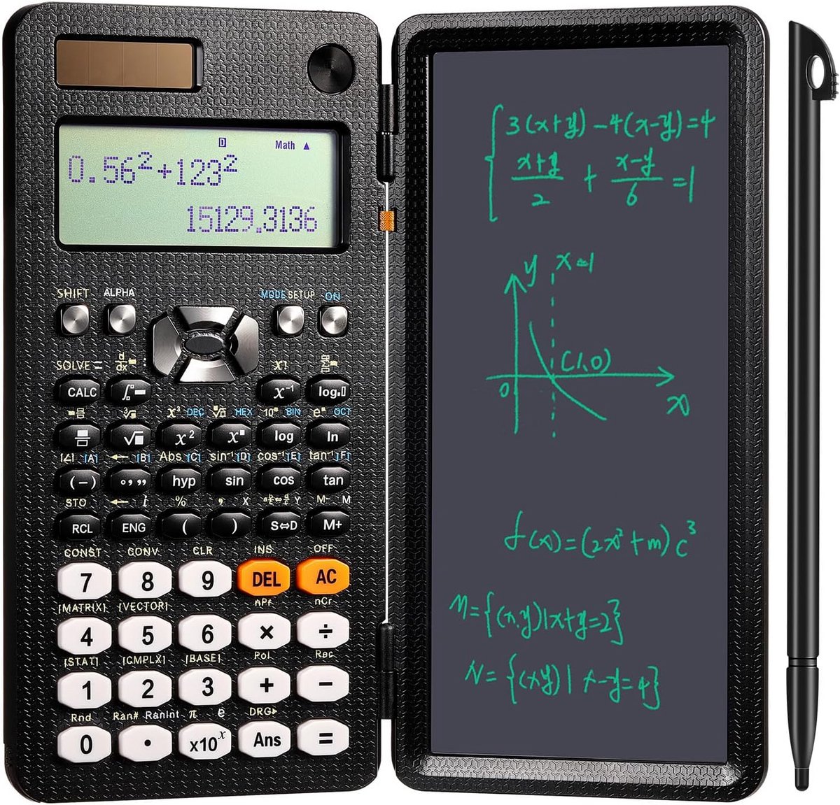 Wetenschappelijke Rekenmachine met Overschrijfbaar LCD Schrijftablet