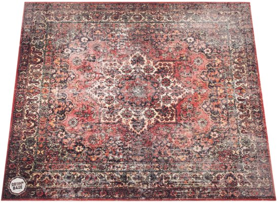 DRUMnBASE Sound Stage Persian Worn Red anti-vibratie drummat 150 x 130 cm