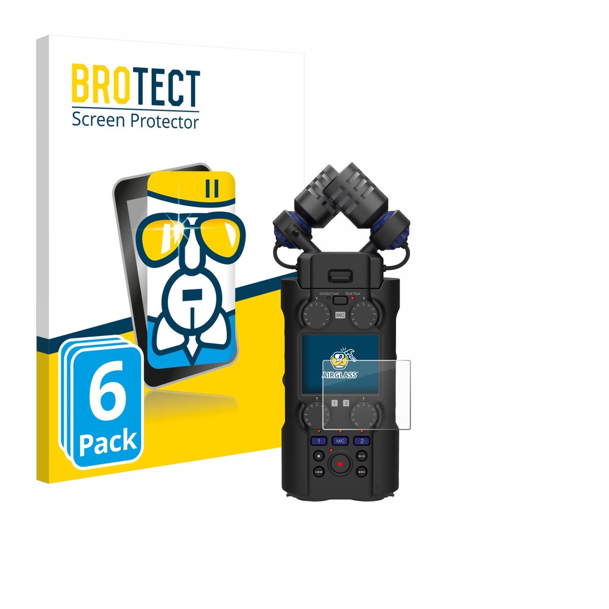 Screenprotector 6 Stuks voor Zoom H5 Studio Beschermglas transparant